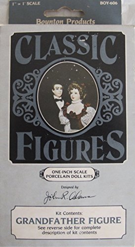 0099725443667 - BOYNTON CRAFT PORCELAIN 'GRANDFATHER' FIGURE CLASSIC FIGURE DOLL KIT 1 SCALE W PORCELAIN HEAD & 1/2 BODY, PAIR OF ARMS & LEGS, HAIR & INSTRUCTIONS (1984 DESIGNED BY JOHN ADAMS)