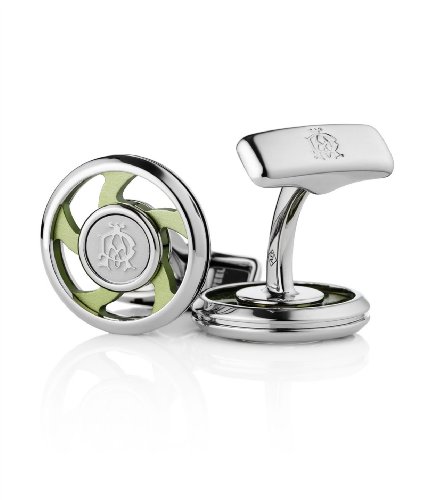 0999000605110 - ALFRED DUNHILL AD ICONIC SPIN GREEN CUFFLINKS