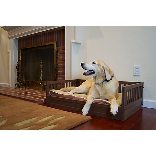 0099929434515 - NEW AGE PET RUSSET MISSION STYLE RAISED DOG BED