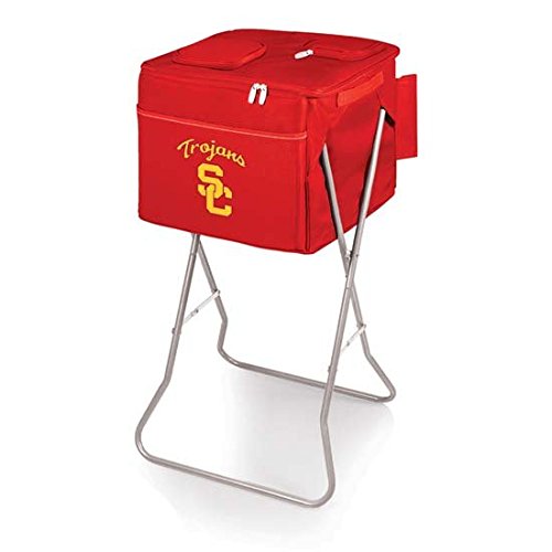 0099967256926 - NCAA USC TROJANS RED PARTY CUBE PORTABLE COOLER WITH STAND