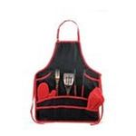 0099967746007 - PICNIC TIME BARBECUE BLACK APRON AND TOOL SET