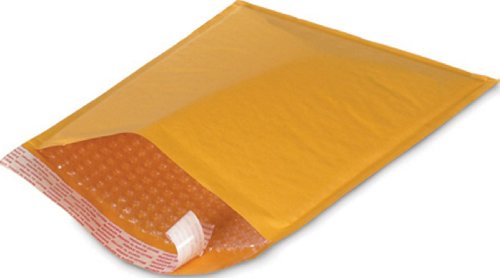 0999992061444 - SIZE #000 4.25X7.5 KRAFT BUBBLE MAILERS WITH SELF SEAL (500 QTY)-K-000-500