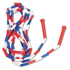 0999992371055 - CHAMPION SPORTS SEGMENTED PLASTIC JUMP ROPE, 16FT, RED/BLUE/WHITE