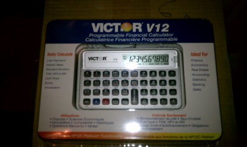 0999992414981 - VICTOR V12 FINANCIAL CALCULATOR, 10-DIGIT LCD