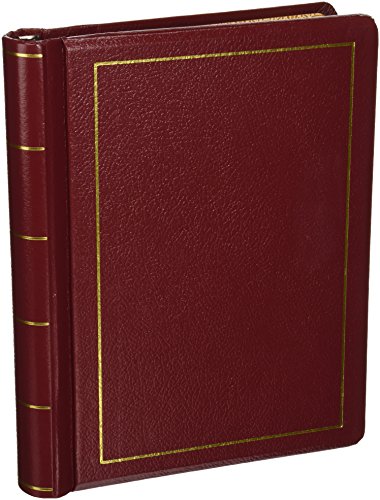 Wilson Jones Minute Book Binder Only Red 250 Page Capacity Imitation Leather W396-11 Letter Size 