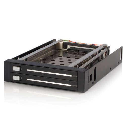 0999992436815 - STARTECH.COM 2 DRIVE 2.5IN TRAYLESS HOT SWAP SATA MOBILE RACK BACKPLANE - DUAL DRIVE SATA MOBILE RACK ENCLOSURE FOR 3.5 HDD