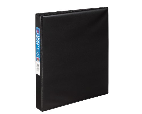 0999992816358 - AVERY HEAVY-DUTY BINDER WITH 1 INCH ONE TOUCH EZD RING, BLACK, 1 BINDER