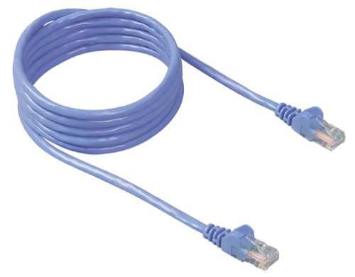 0999992818437 - BELKIN RJ45 CAT 5E SNAGLESS MOLDED PATCH CABLE (3 FEET, BLUE)