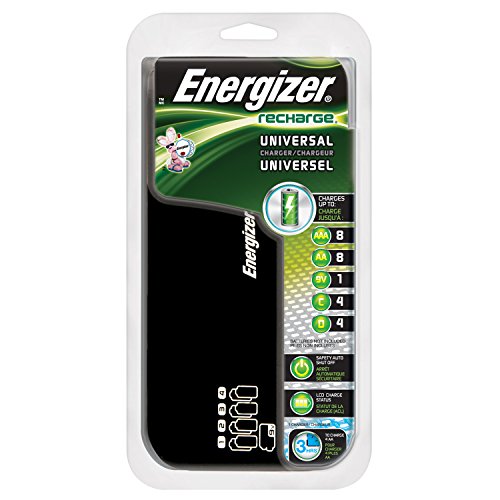0999993358116 - ENERGIZER RECHARGE UNIVERSAL CHARGER CHARGES 8 AA/AAA, 4 C/D OR 1 9V NIMH BATTERIES
