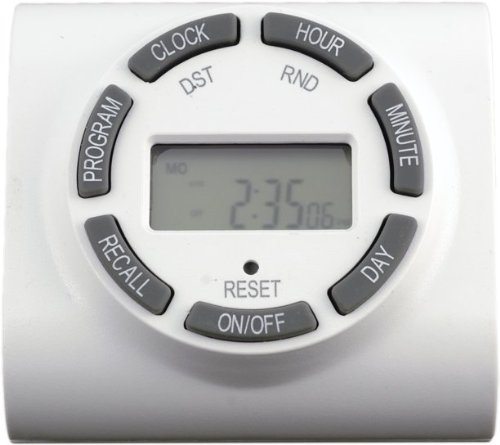 0999993962016 - GE 7-DAY ON/OFF PLUG-IN DIGITAL TIMER WITH RANDOM SECURITY FEATURE