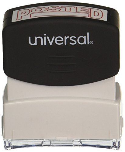 0999994392430 - UNIVERSAL MESSAGE STAMP, POSTED, PRE-INKED ONE-COLOR, RED