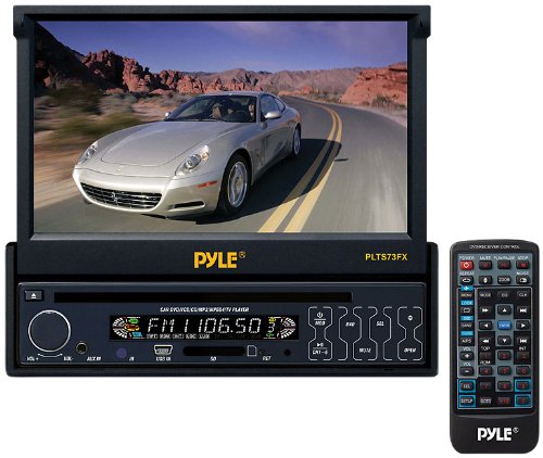 0999994791370 - PYLE PLTS73FX 7-INCH SINGLE DIN IN-DASH MOTORIZED TOUCH SCREEN TFT/LCD MONITOR WITH DVD/CD/MP3/MP4/USB/SD/AM-FM PLAYER