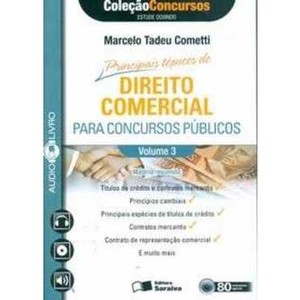 9788502089839 - AUDIOLIVRO (CD): PRINCIPAIS DE TÓPICOS DIREITO COMERCIAL PARA... - MARCELO TADEU COMETTI