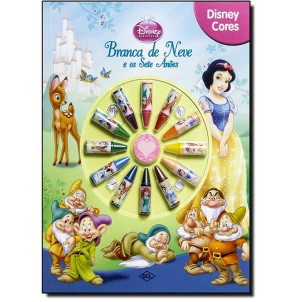 9788536819686 - BRANCA DE NEVE E OS SETE ANÕES - COLEÇÃO DISNEY CORES - ACOMPANHA 12 GIZ CERA - PHIDAL