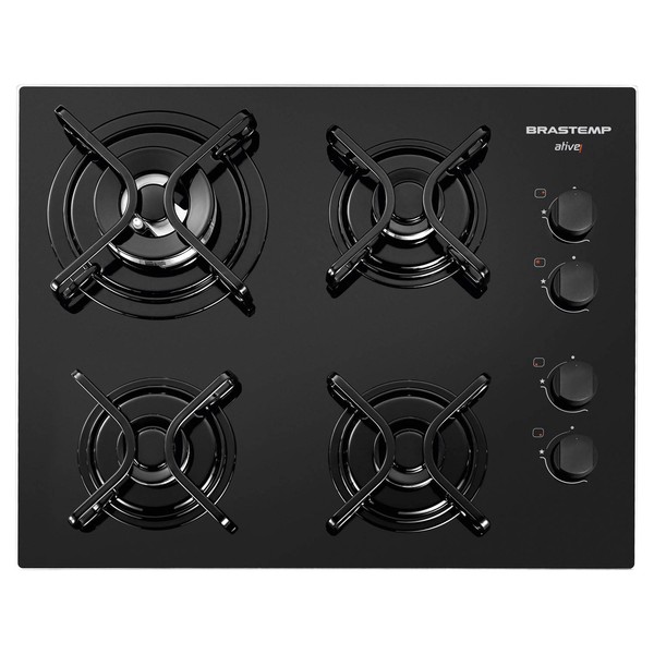 7891129224377 - BRASTEMP ATIVE! BDD62AE COOKTOP 4 BOCAS PRETO