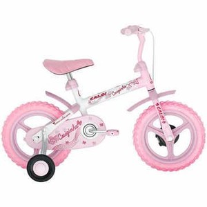 7898322521319 - BICICLETA CALOI CECIZINHA ARO 12 ROSA E BRANCA