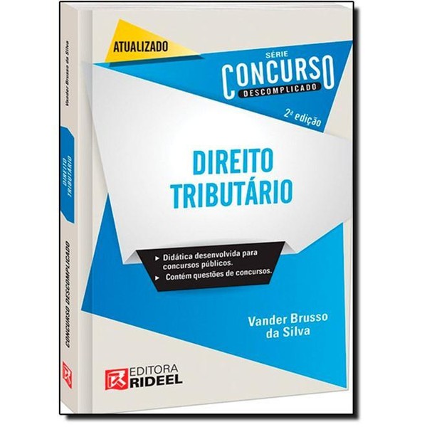 9788533933866 - DIREITO TRIBUTÁRIO - SÉRIE CONCURSO DESCOMPLICADO - VANDER BRUSSO DA SILVA (853393386X)