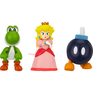 1069115045268 - DTC NEW SUPER MARIO BROS U MICRO LAND YOSHI / PRINCESA PEACH / BOB-OMB