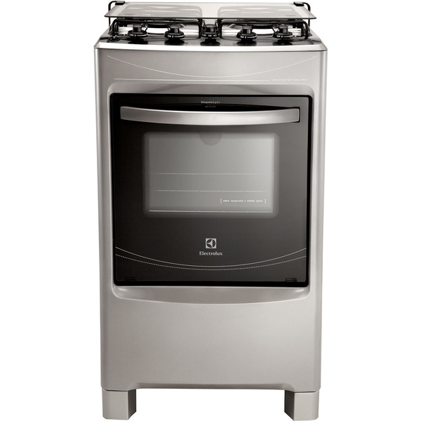 7896584062090 - FOGÃO DE PISO ELECTROLUX 50SS 4 BOCAS COM ACENDIMENTO AUTOMÁTICO E VIDRO DA PORTA DO FORNO REMOVÍVEL SILVER BIVOLT