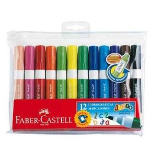 7891360541189 - FABER-CASTELL JUMBO HIDROGRÁFICA 12 UNIDADES