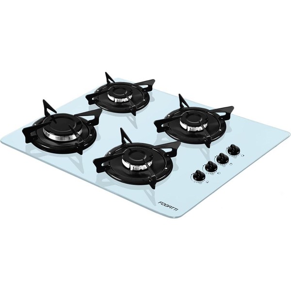 7898268780009 - FOGATTI V400 ESMALTADO COOKTOP 4 BOCAS BRANCO