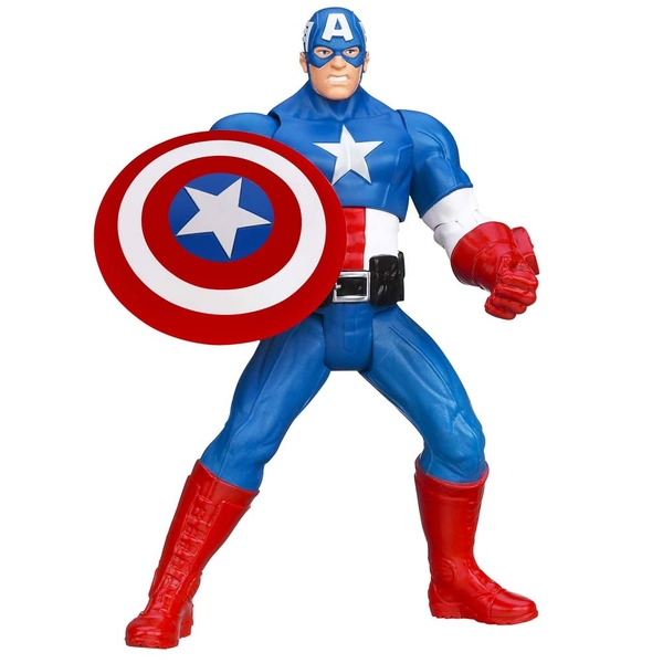 1069115416372 - HASBRO MARVEL AVENGERS ASSEMBLE MIGHTY BATTLERS CAPITÃO AMÉRICA