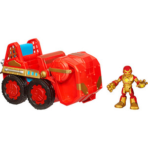 5010994761066 - HASBRO MARVEL IRON MAN ADVENTURES PLAYSKOOL HEROES REPULSOR 4X4 COM HOMEM DE FERRO