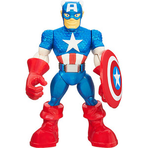 1069115800201 - HASBRO MARVEL SUPER HERO ADVENTURES PLAYSKOOL HEROES CAPITÃO AMÉRICA