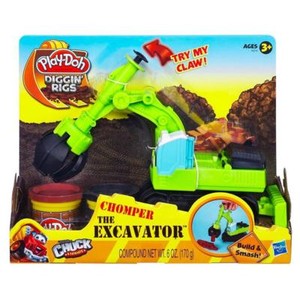 5010994708214 - HASBRO PLAY DOH CHUCK AND FRIENDS CHOMPER ESCAVADEIRA 2 CORES