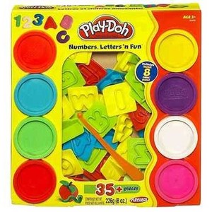 5010994708276 - HASBRO PLAY DOH NÚMEROS LETRAS E DIVERSÃO 8 CORES