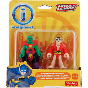 1069119249532 - MATTEL IMAGINEXT LIGA DA JUSTIÇA CAÇADOR MARCIANO E HOMEM BORRACHA