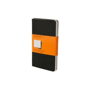 9788883704895 - MOLESKINE CAHIER JOURNAL (SET OF 3), POCKET, RULED, BLACK, SOFT COVER (3.5 X 5.5): SET OF 3 RULED JOURNALS - MOLESKINE