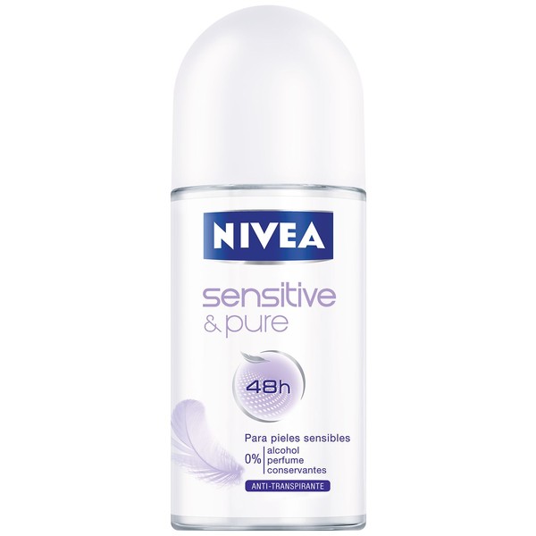 7896303402633 - NIVEA SENSITIVE & PURE ROLL ON FEMININO