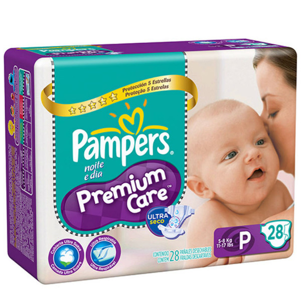 7506295389927 - PAMPERS PREMIUM CARE P 28 UNIDADES