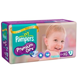 7506195172377 - PAMPERS PREMIUM CARE XG 8 UNIDADES