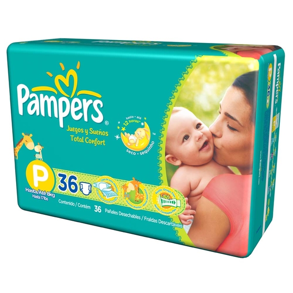 7506309817163 - PAMPERS TOTAL CONFORT P 36 UNIDADES