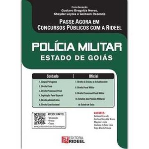 9788533922938 - POLÍCIA MILITAR ESTADO DE GOIÁS - PASSE AGORA EM CONCURSOS PÚBLICOS - GEIBSON REZENDE, HUGO MAEDA YANASE, GIULIANO DA SILVA LIMA, KHEYDER LOYOLA, GUSTAVO BREGALDA NEVES