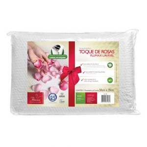 7896630345856 - POLIÉSTER FIBRASCA PLUMAX LAVÁVEL TOQUE DE ROSAS 50 X 70 CM