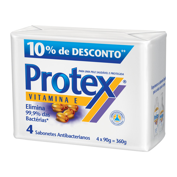 7891024114537 - PROTEX VITAMINA E 90 GRAMAS 4 UNIDADES