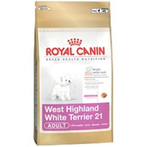 7896181214939 - ROYAL CANIN WEST HIGHLAND WHITE TERRIER 21 ADULT PACOTE 3 KG