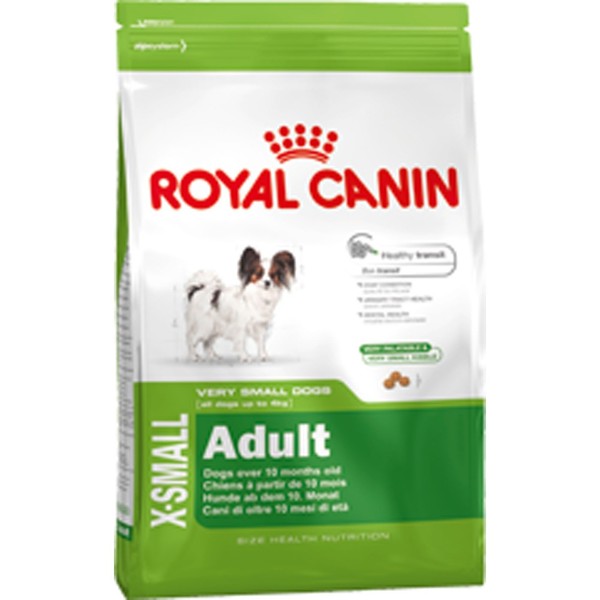7896181215721 - ROYAL CANIN X-SMALL ADULT 8+ PACOTE 3 KG