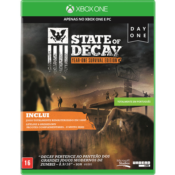 0885370895735 - STATE OF DECAY YEAR ONE SURVIVAL DAY ONE EDITION XBOX ONE BLU-RAY