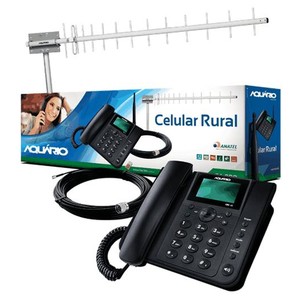 7898127609779 - TELEFONE CELULAR FIXO COM FIO AQUÁRIO CA-800