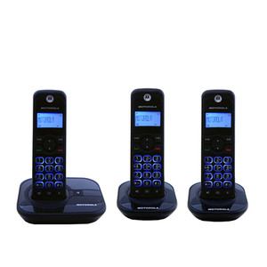 7898946904611 - TELEFONE SEM FIO MOTOROLA DECT GATE 4500 MRD3 COM IDENTIFICADOR DE CHAMADAS E 2 RAMAIS PRETO