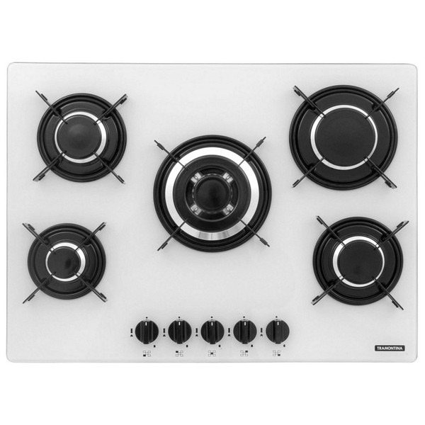 7894693036063 - TRAMONTINA PERFECTA PENTA 5GG TRI 70 COOKTOP 5 BOCAS BRANCO