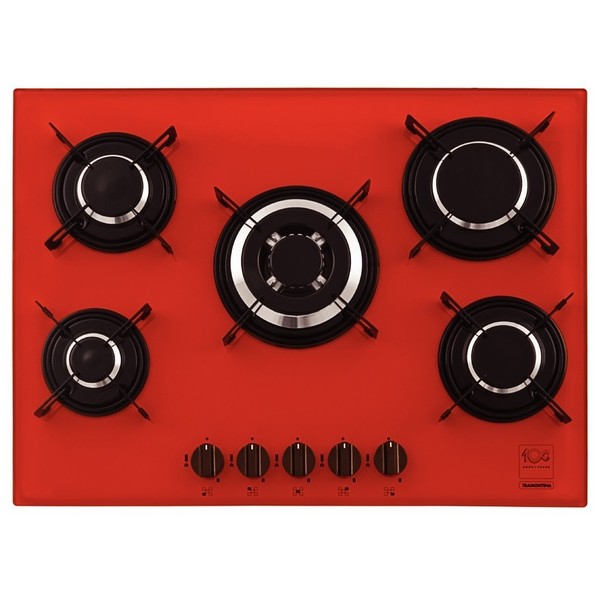 7894693036070 - TRAMONTINA PERFECTA PENTA 5GG TRI 70 COOKTOP 5 BOCAS VERMELHO