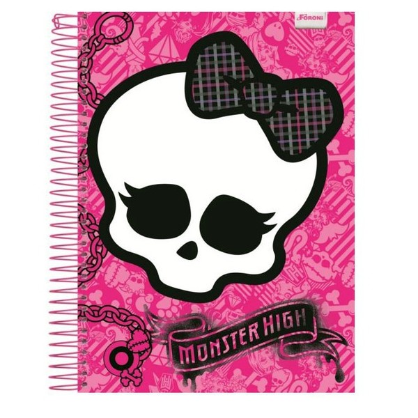 7899264318692 - UNIVERSITÁRIO ESPIRAL DURA FORONI MONSTER HIGH 10 MATÉRIAS 200 FOLHAS