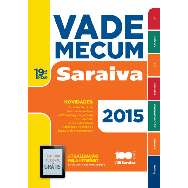 9788502616592 - VADE MECUM SARAIVA 2015